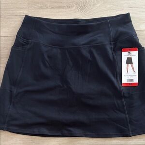 Black Athletic Skirt with Pockets